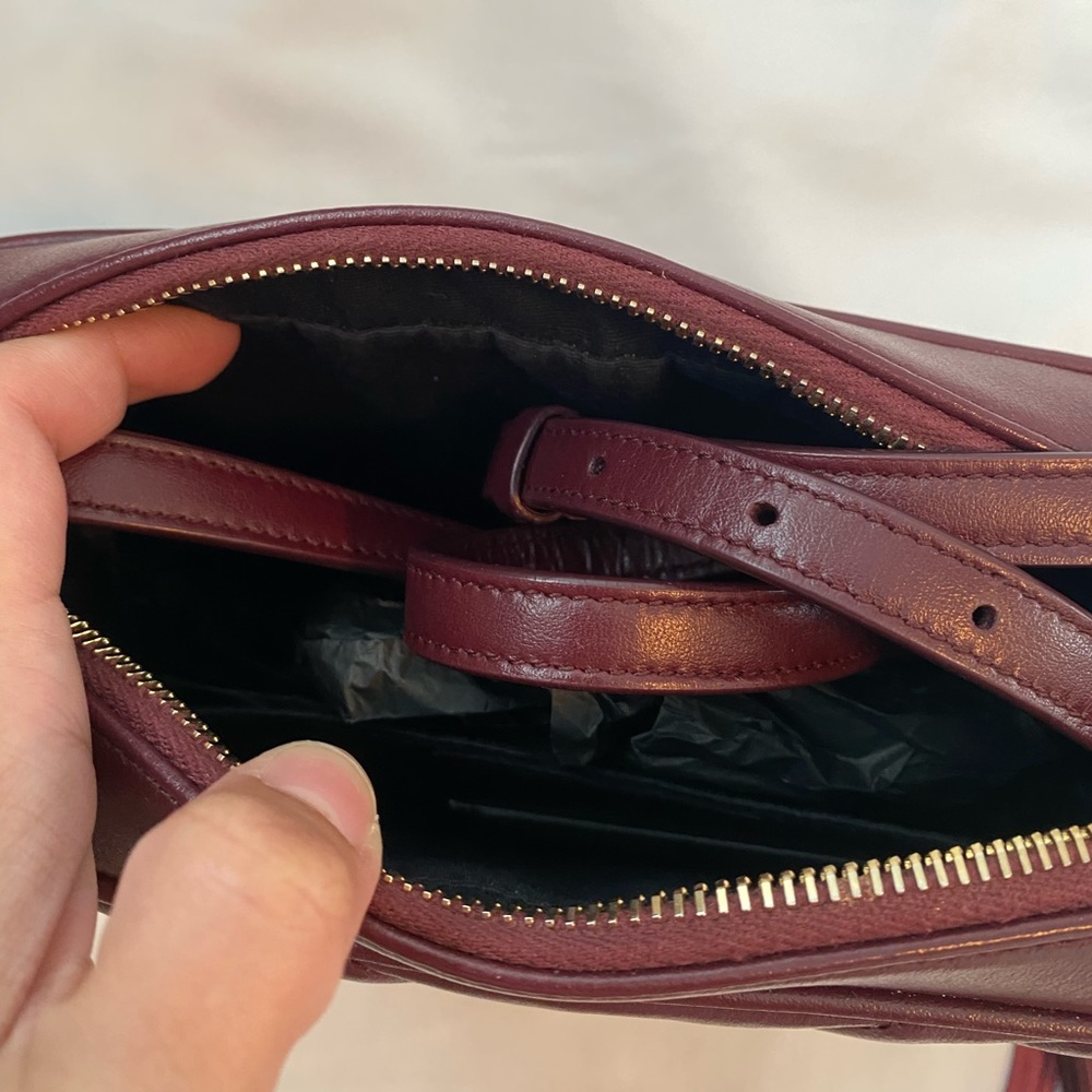 YSL Lou Camera Bag (Burgundy)